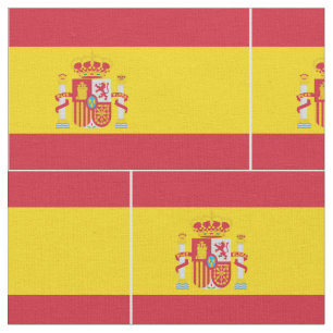 Spanien flagga tyg