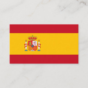 Spanien flagga visitkort