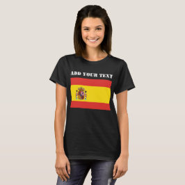 Spanien Flagga Vm 2022 Fotbollsskåp T Shirt