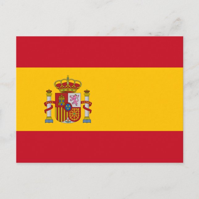 Spanien Flagga Vykort (Framsida)