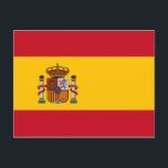Spanien flagga vykort<br><div class="desc">Officiell flagga i Spanien.</div>