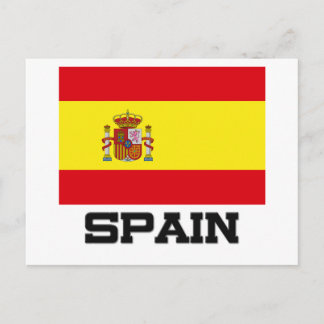 Spanien Flagga Vykort