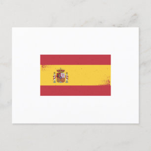 Spanien Flagga Vykort