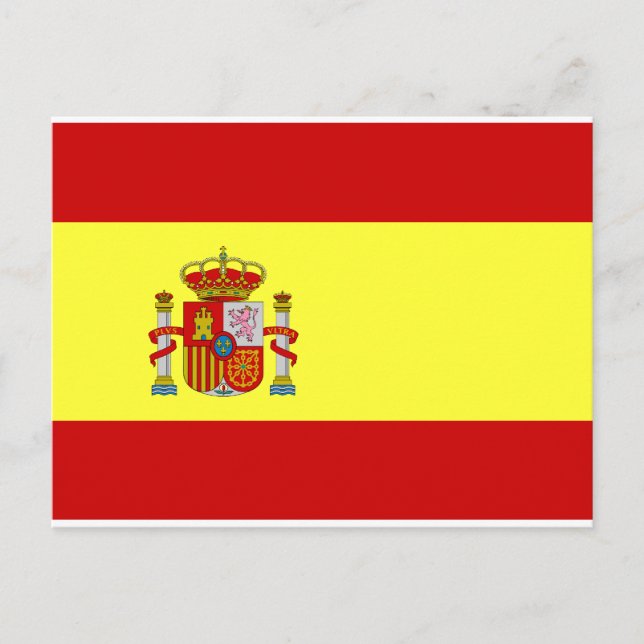 Spanien Flagga Vykort (Framsida)