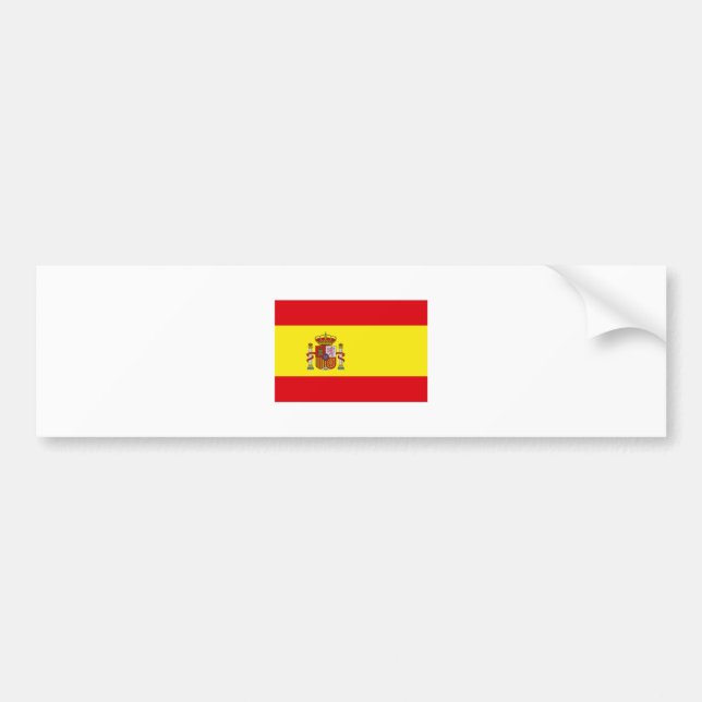 Spanien FLAGGAinternationell Bildekal (Framsidan)