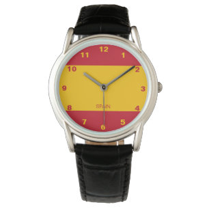 Spanien flaggaklocka armbandsur