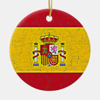 SPANIEN FLAGGAprydnad Julgransprydnad Keramik