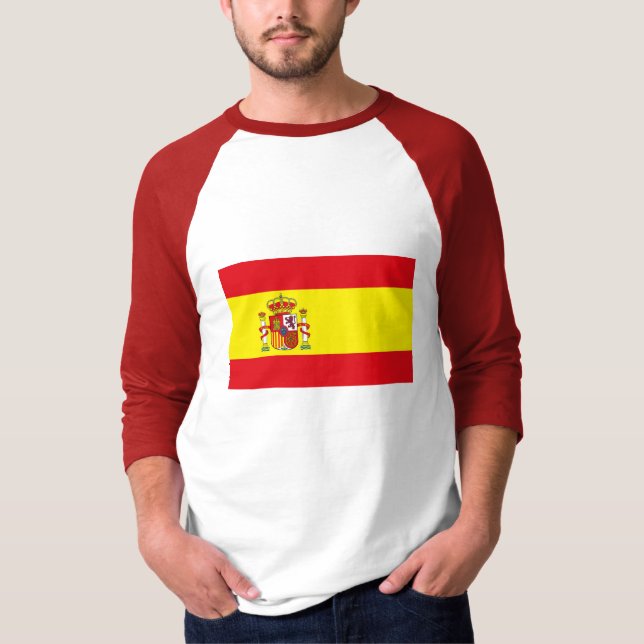 Spanien flaggaT-tröja T Shirt (Framsida)