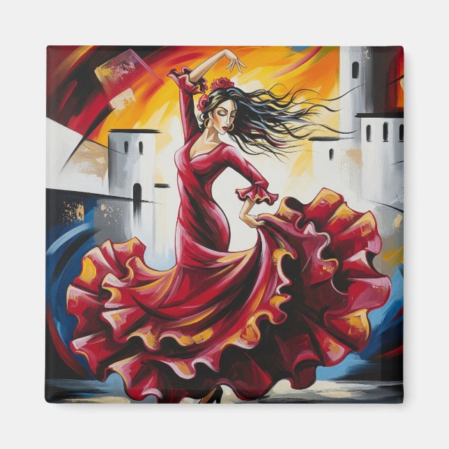 Spanien Flamenco Dancer Magnet (Framsidan)