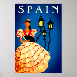 Spanien Flamenco Dancer Poster