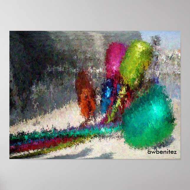 Spanien Flowers Poster (Framsidan)
