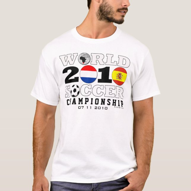 Spanien för finaler för vm 2010 nederländsk t shirt (Framsida)