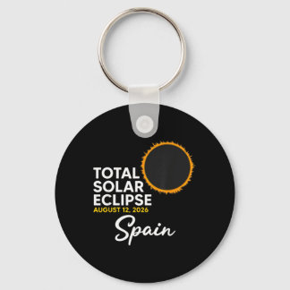 Spanien Förmörkelse Solär Händelse 12 Augusti 2026 Nyckelring