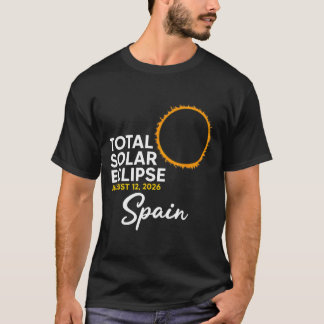 Spanien Förmörkelse Solhändelse 12 augusti 2026 To T Shirt