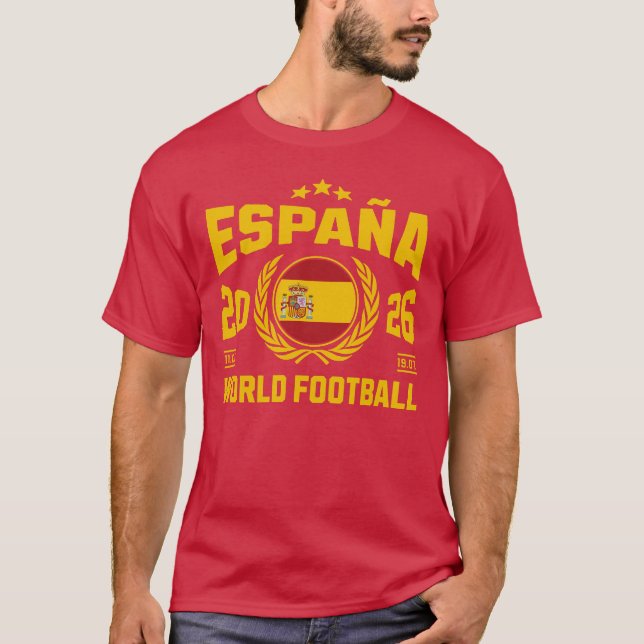 Spanien Fotboll 2026 T Shirt (Framsida)