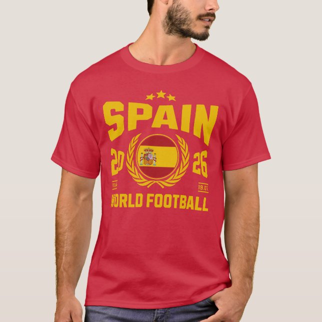 Spanien Fotboll 2026 T Shirt (Framsida)