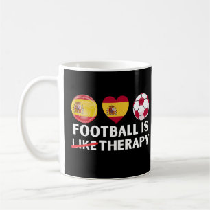 Spanien Fotboll är som terapi Kaffemugg