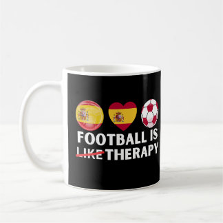 Spanien Fotboll är som terapi Kaffemugg