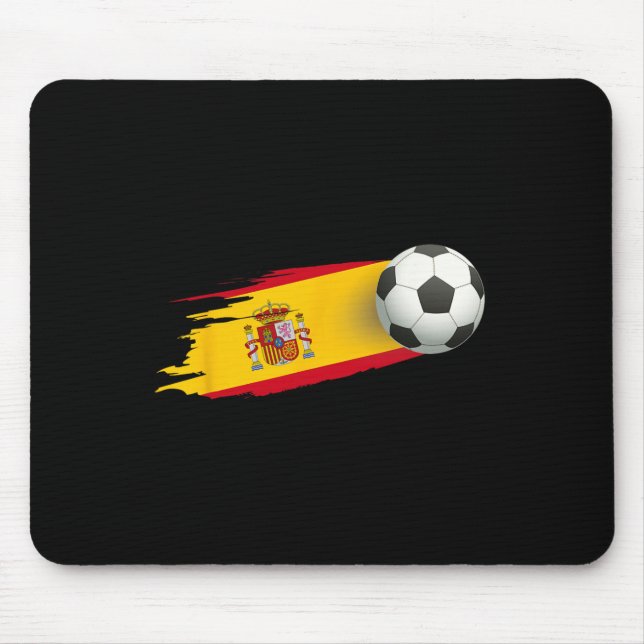 Spanien Fotboll Byll Spanien Flagga Tröja - Spansk Musmatta (Framsidan)