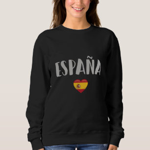 Spanien Fotboll Fan T-shirt Flagga