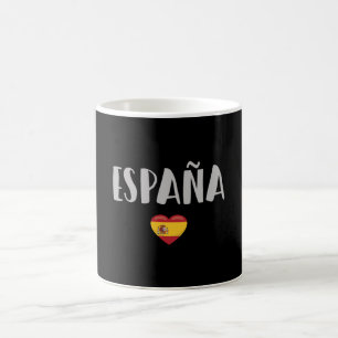 Spanien Fotboll Fan T-shirt Flagga Kaffemugg