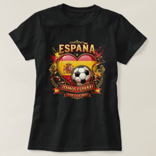 Spanien Fotboll Fan T-Shirt - Vamos España Fotboll