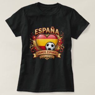 Spanien Fotboll Fan T-Shirt - Vamos España Fotboll