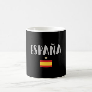 Spanien Fotboll Fantröja Flagga Kaffemugg