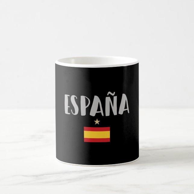 Spanien Fotboll Fantröja Flagga Kaffemugg (Center)