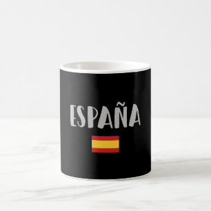 Spanien Fotboll Fantröja Flagga Kaffemugg