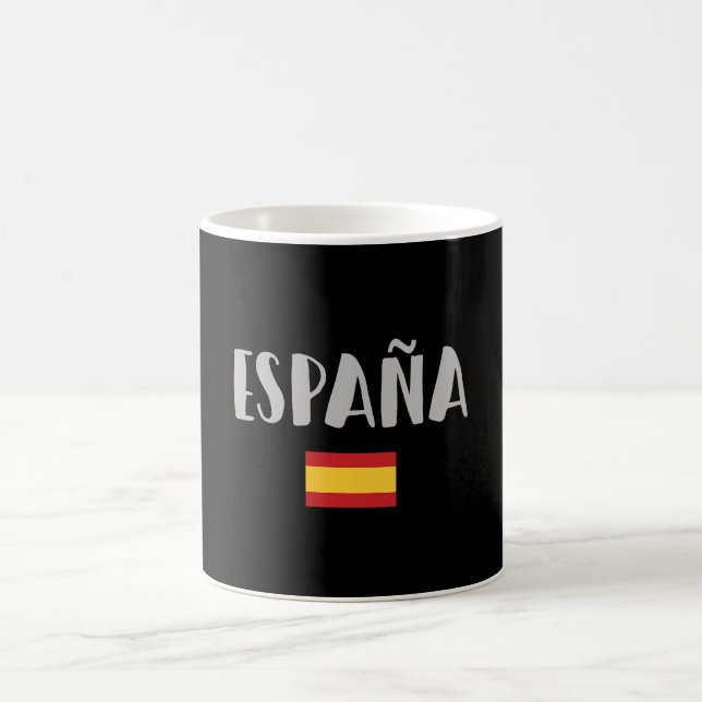 Spanien Fotboll Fantröja Flagga Kaffemugg (Center)