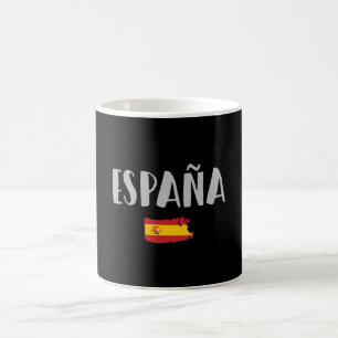 Spanien Fotboll Fantröja Flagga Kaffemugg