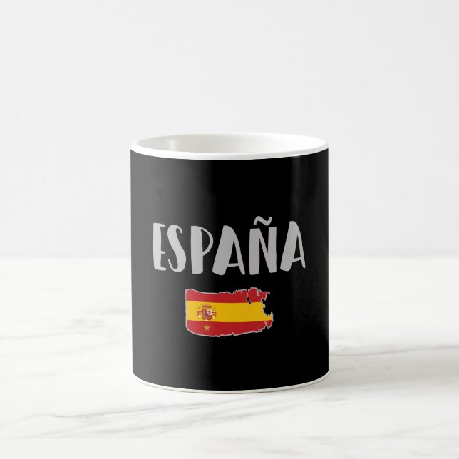 Spanien Fotboll Fläkt Shirt Flagga Kaffemugg (Center)