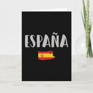 Spanien Fotboll Fläkt Shirt Flagga Kort