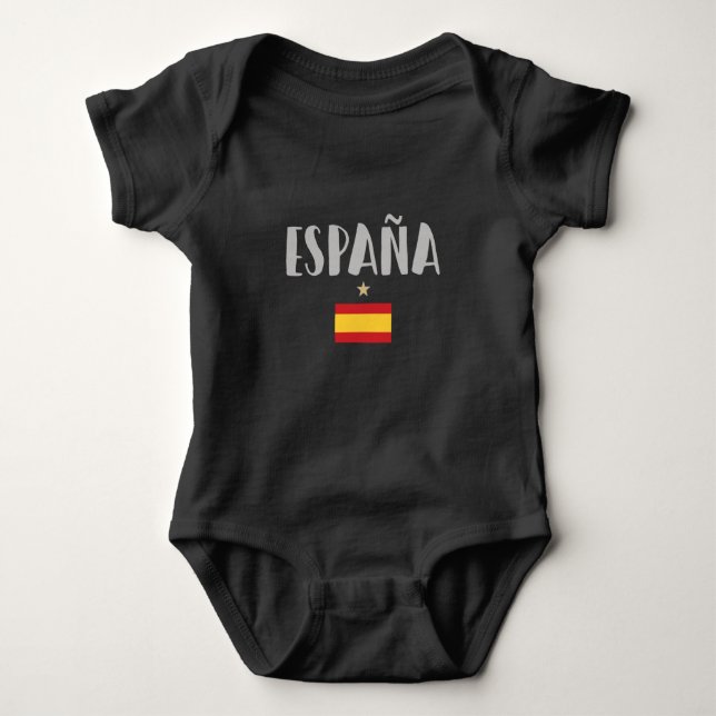 Spanien Fotboll Fläkt Shirt Flagga T Shirt (Framsida)