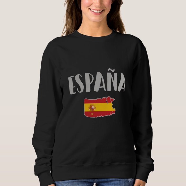 Spanien Fotboll Fläkt Shirt Flagga T Shirt (Framsida)