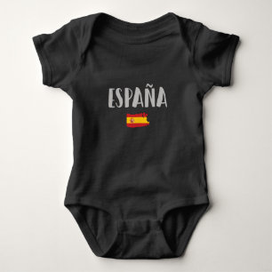 Spanien Fotboll Fläkt Shirt Flagga T Shirt