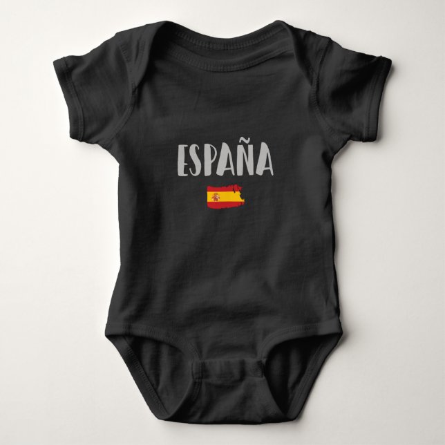 Spanien Fotboll Fläkt Shirt Flagga T Shirt (Framsida)