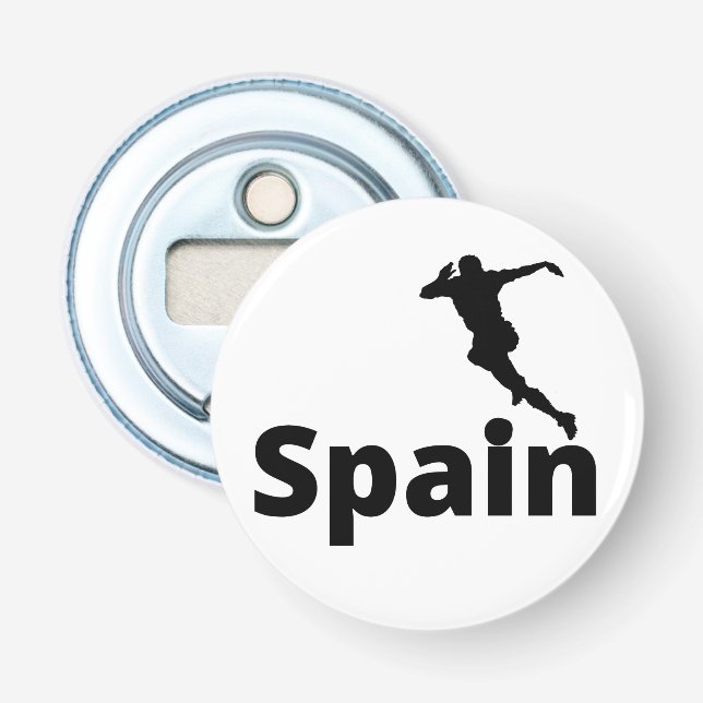 Spanien - fotboll flasköppnare (Framsidan)