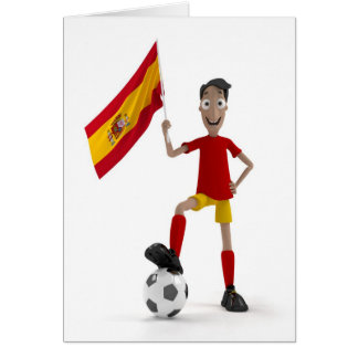 Spanien fotboll hälsningskort