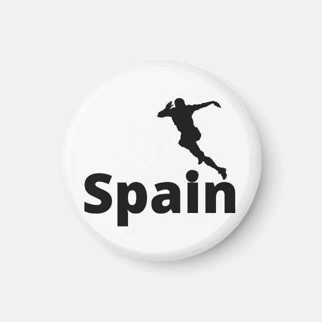 Spanien - fotboll magnet (Framsidan)