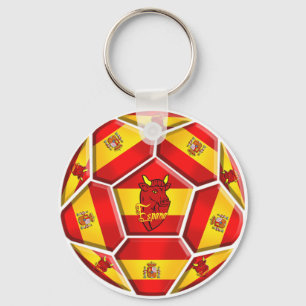 Spanien fotboll nyckelring