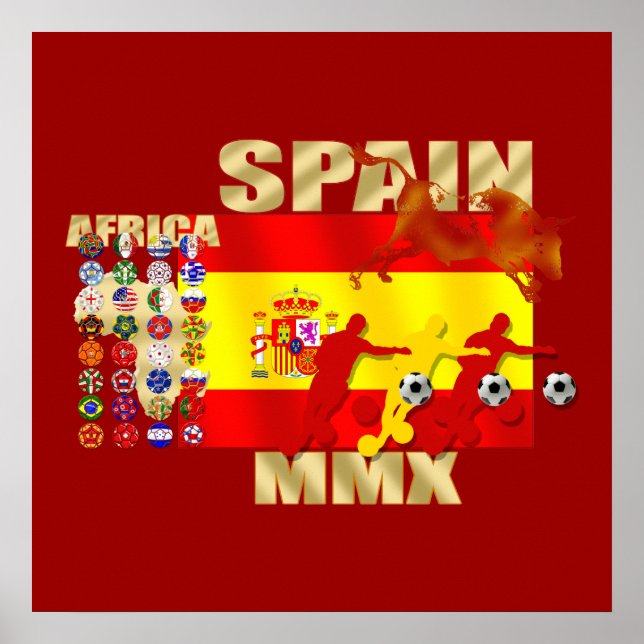 Spanien - fotboll poster (Framsidan)