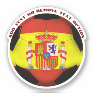 Spanien Fotbollboll Sport Klistermärken