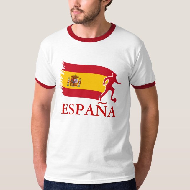 Spanien fotbollflagga tröja (Framsida)