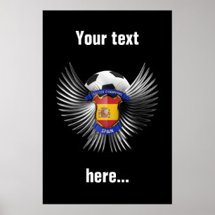 Spanien fotbollmästare poster