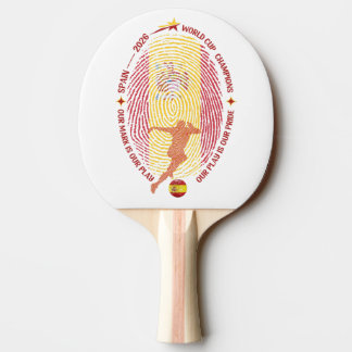 Spanien fotbolls fan – Guld fingeravtryck karta ko Pingisracket