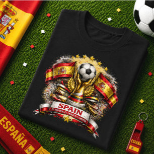 Spanien Fotbollsfan La Roja Football World Cup Fut T Shirt
