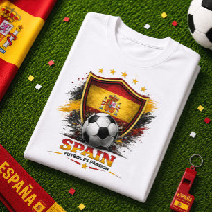 Spanien Fotbollsfan La Roja Fotboll Världscupen Fu T Shirt