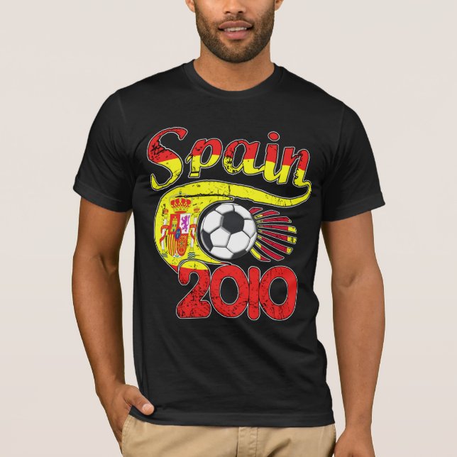 Spanien fotbollT-tröja T Shirt (Framsida)